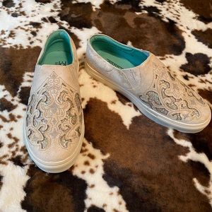 Corral embroidered glitter inlay sneakers